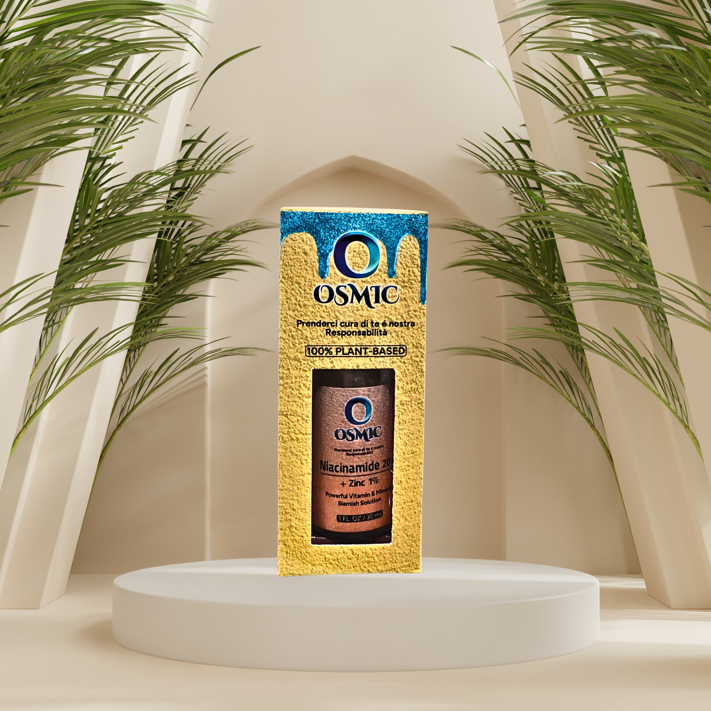 Niacinamide 20%
+ Zinc 1%
Powerful Vitamin & Mineral Blemish Solution